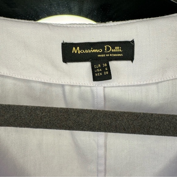 Massimo Dutti lavender v neck 3/4 sleeve tie waist blouse size 6 - Picture 3 of 8